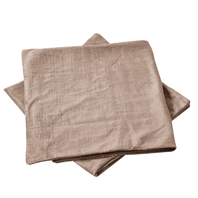 Textured Velvet Textured Rectangular Pillow Cover, Tapioca