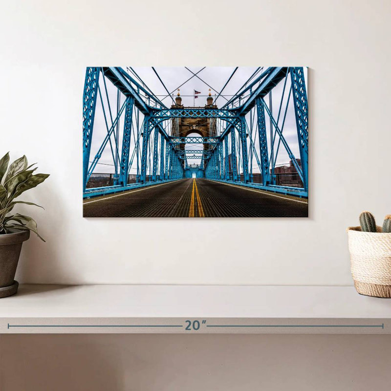 Pont bleu de Cincinnati, H 8 po x l 12 po