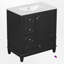Ensemble de meuble-lavabo simple 30 po avec plateau en céramique-114193900