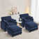  Bozkov 41''W Upholstered Chenille Fabric Oversized Chair and Ottoman,Lounge Chair and Ottoman With Comfortable Tufted Backrest and 2 Pillow