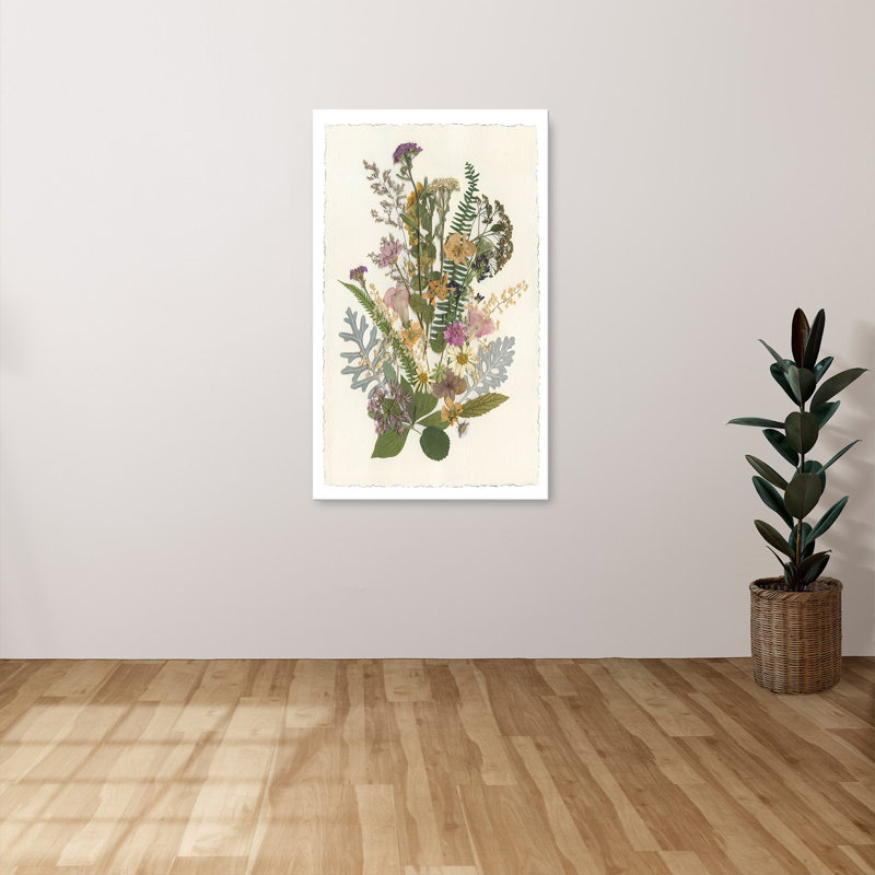 "Organic Bouquet I" par Carol Robinson, reproduction sur toile, H 36 po x l 60 po x P 1,5 po