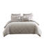 Ensemble d'édredon gris en microfibre-543148700