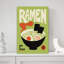 Tokyo Style Ramen Minimalist Retro Wall Art Print by Patryk Krygowski - Wrapped Canvas Print-1315050385