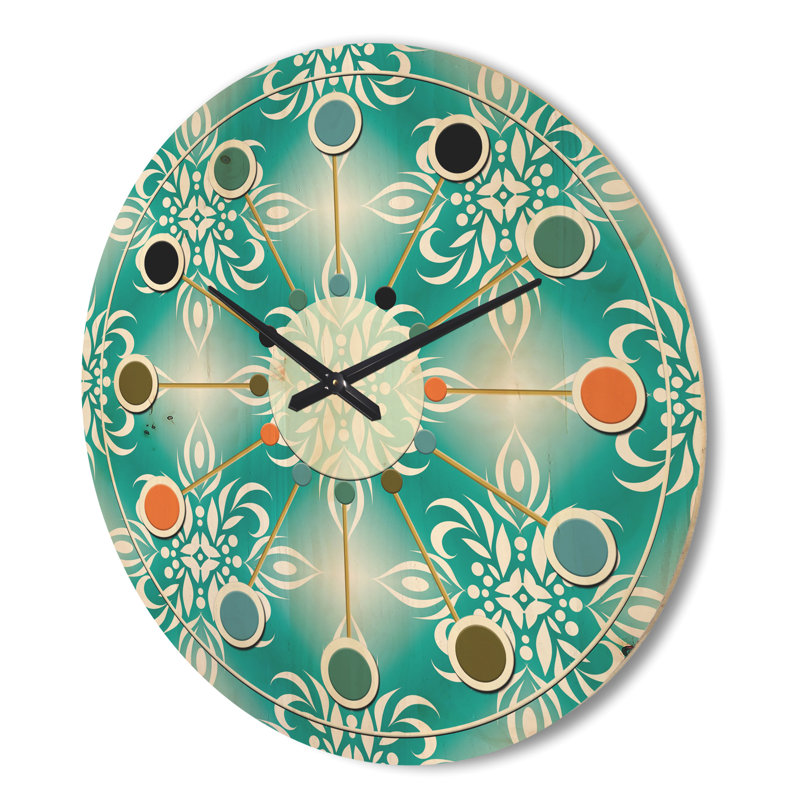 Horloge murale rétro Mid-Century, Très grand