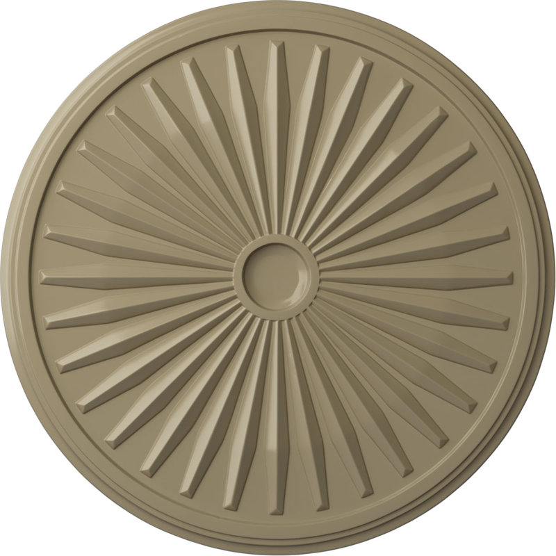 Médaillon de plafond de 33 1/8 po x 3 1/2 po x P 1 3/8 po (convient aux auvents jusqu'à 5 po), Désert de Gobi