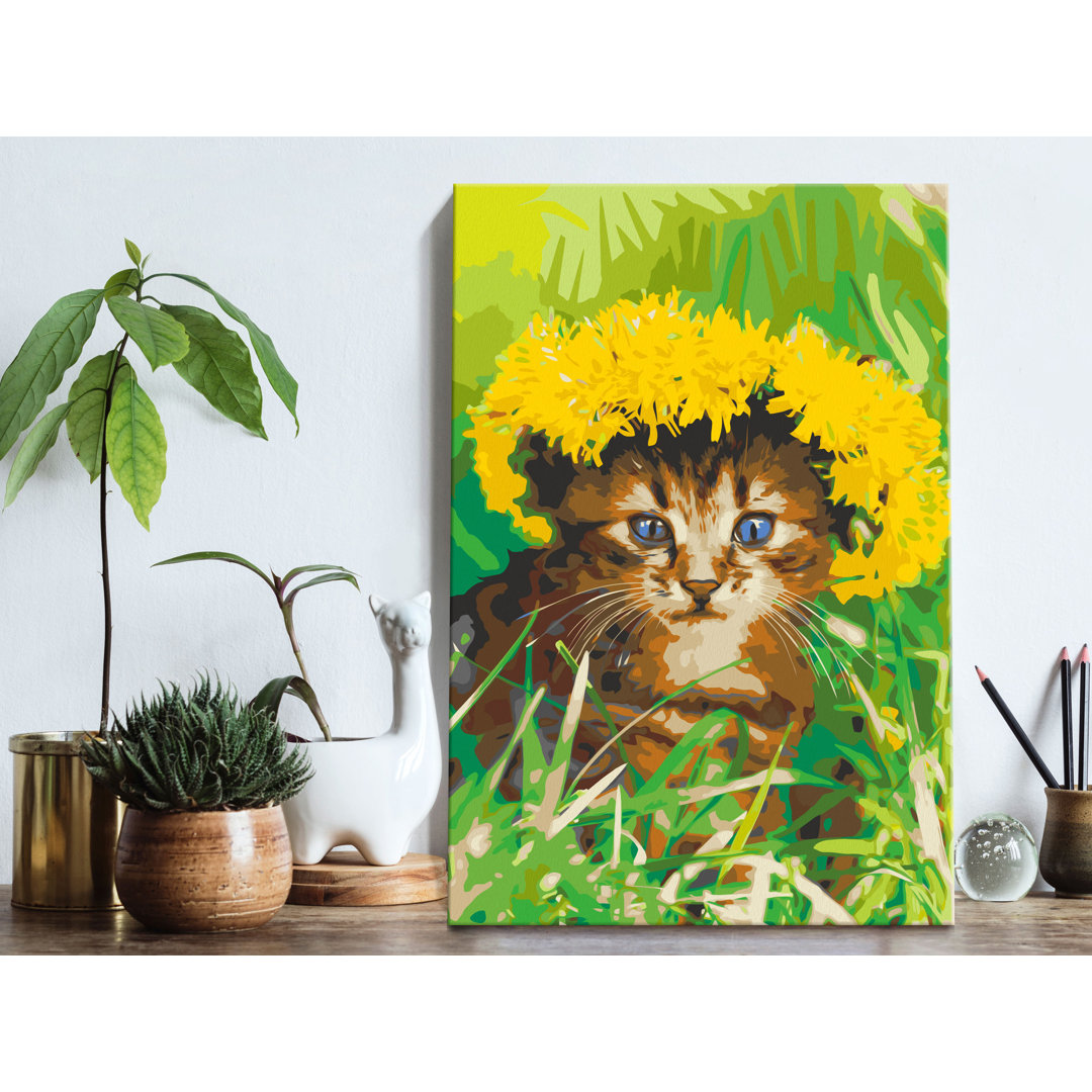 Leinwandbild Dandelion Cat