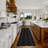 Custom Size Runner Rug Choose Your Length Hexagon Trellis Design Blackcolor-327083203