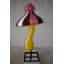 Taille: 34 po x 34 po x H 64 po Happy champignon Happy en résine pour l'intérieur et l'extérieur