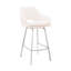 Tabouret de comptoir pivotant en similicuir et en acier inoxydable-1049330036-1049330039