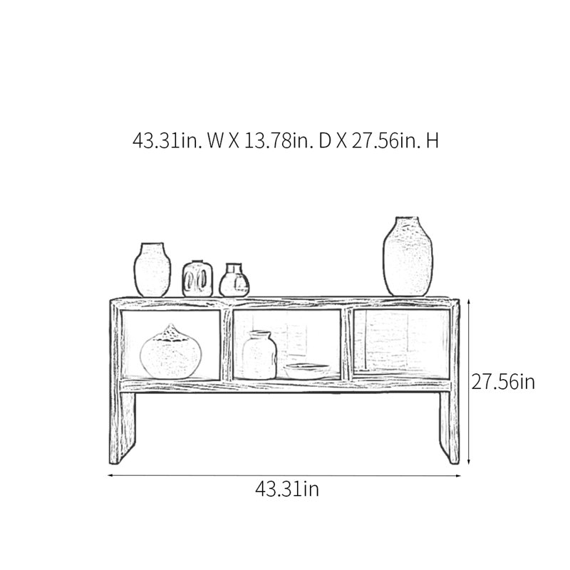 Retro Minimalist Console Table