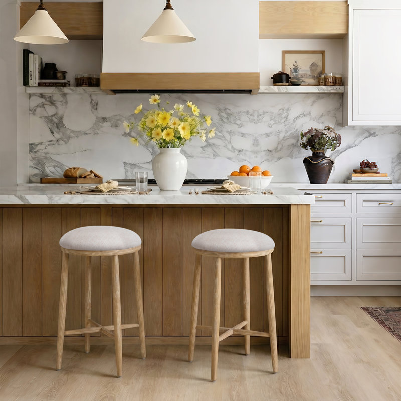 Backless Round Bar Stool