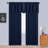Blackout Curtain Valance For Kitchen Windows, Home Decorative Rod Pocket Short Curtain Drape For Bathroom/Living Room/Bedroom, 52" W X 18" L,-112490772