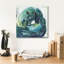  «Dream State 1» par Alicia Ludwig, art mural sur toile, 18 po x 18 po