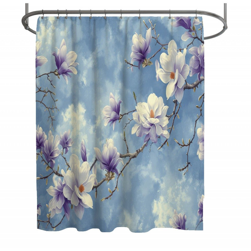 Rideau de douche Fleurs Nature, H 73 po x l 70 po