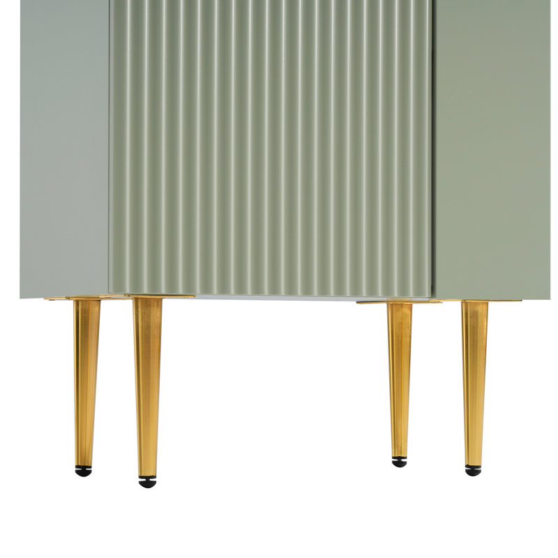 Meuble-lavabo de 21,6 po de largeur avec portes à fermeture en douceur de 21,07 po, espace de rangement latéral ouvert pour une utilisation efficace de l'espace