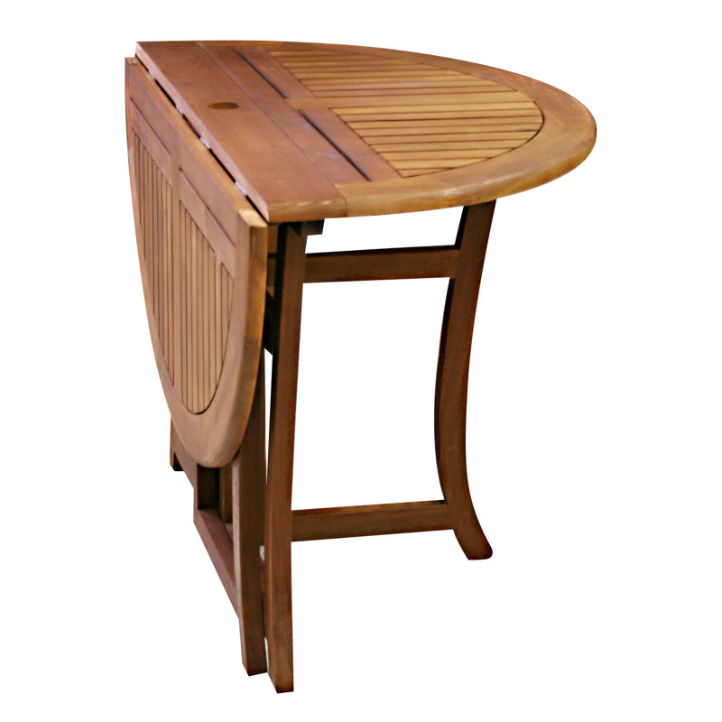 Table de salle à manger en bois massif Suki, H 30 po x L 43 po x P 43 po