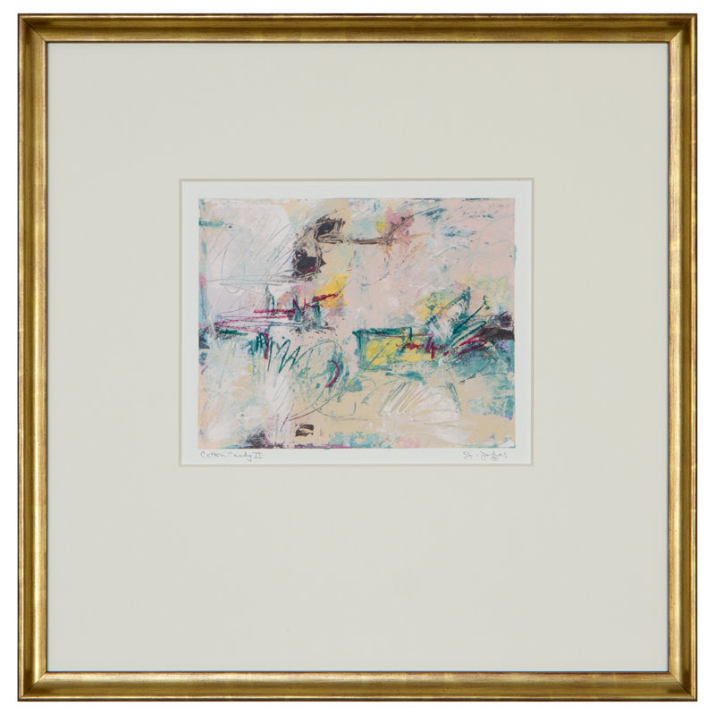 «Cotton Candy II» par J.Johns - peinture encadrée