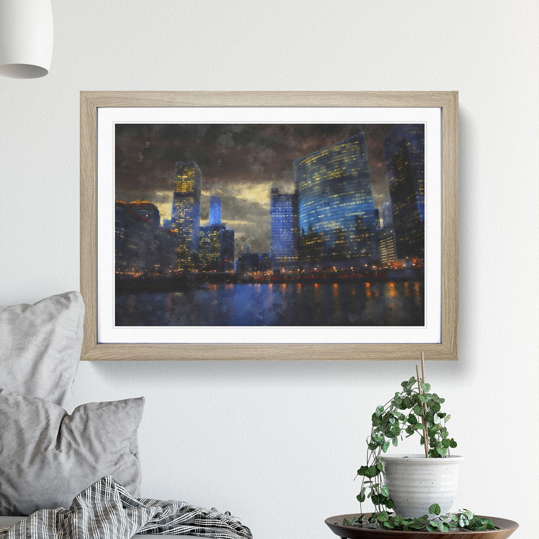 Downtown Chicago Skyline - Picture Frame Painting