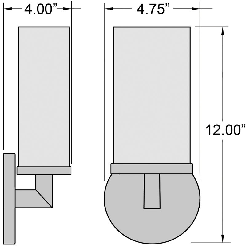 Mirada Armed Sconce, Incandescent