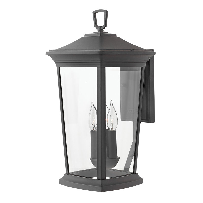 Bromley 3-Light Outdoor Wall Lantern, Museum Black