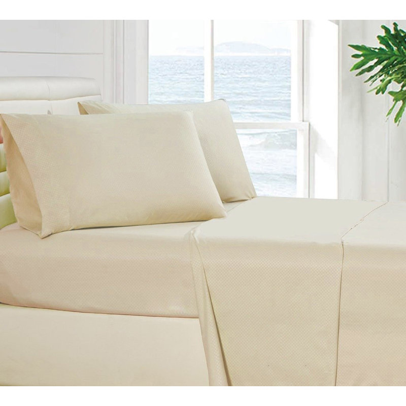 Ensemble de literie en microfibre , Ensemble de drap pour lit très grand avec drap-ho, Lavande