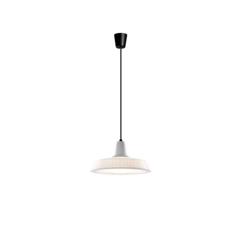 Marietta White Drum LED Pendant Light for Indoor/Outdoor Use