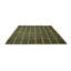 Wool Geometric Area Rug in Green-266787353