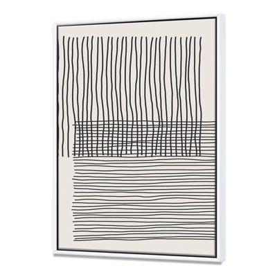 Minimal Geometric Lines and Squares II - reproduction sur toile