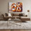 Art mural sur toile, "Desserts Beignets" gris