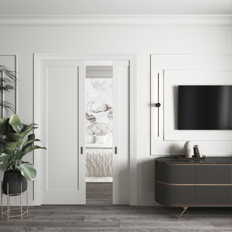 Primed White Pine Wood Finger-Jointed Door Casing Molding