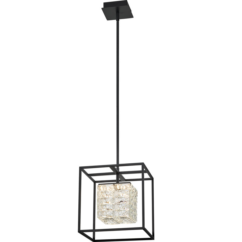Luminaire suspendu carré/rectangulaire simple 1 lumière Tuten