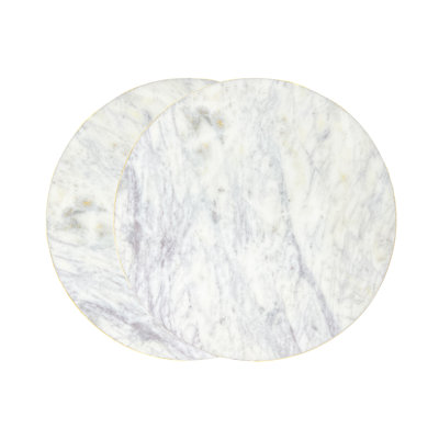 Canvas Home Verona Marble Charger, Set of 2