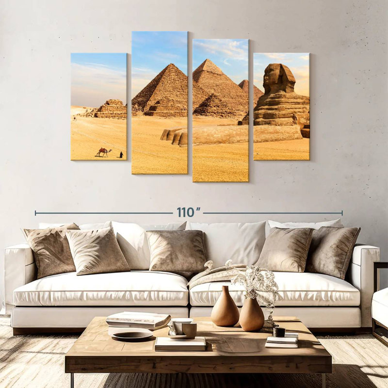 Adella Great Pyramids And Sphinx, 54" H x 84" W