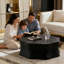Table basse unique en forme de pétale pour les chaises de salon et les décorations décoratives