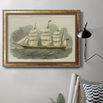 Antique Clipper Ship IV - cadre photo, impression sur toile