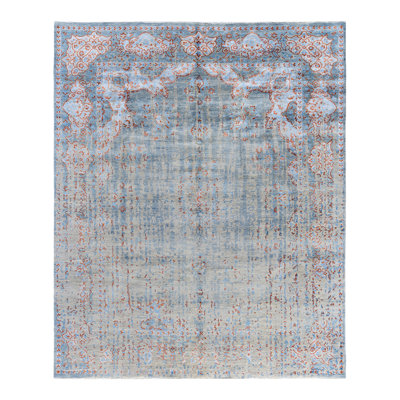 Overdyed One-of-a-Kind 8' 1" X 9' 9" Hand Knotted Area Rug