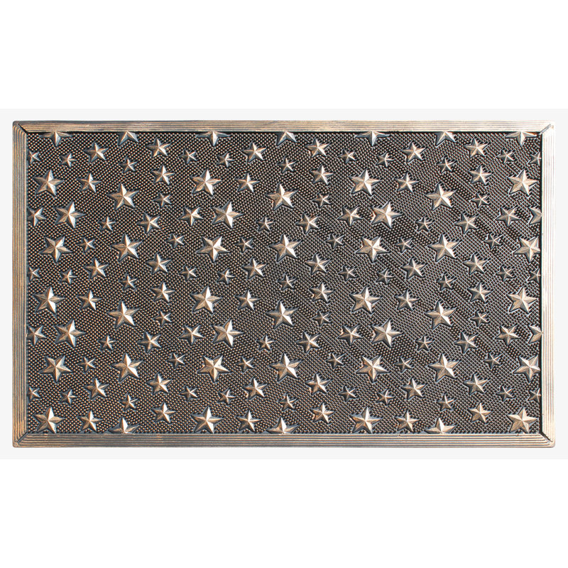 A1HC Rubber Pin Welcome Door Mats 24"x36" for Outdoor Entrance, Fun Designed Doormat, Bronze