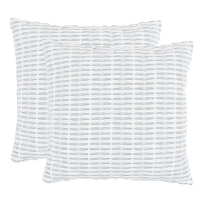 Pleated Please Square Cotton Pillow Cover
