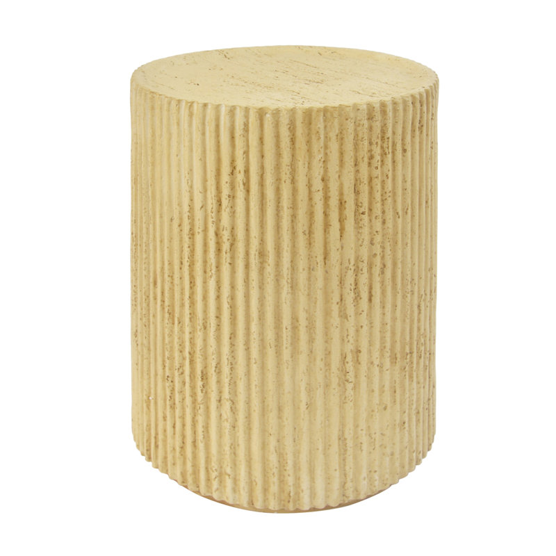 Cylindrical Side Table, Wood-like texture