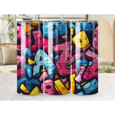 Choose Handmade Tumblers 591ml Vacuum Insulated Stainless Steel (18/8) Travel Tumbler with Straw