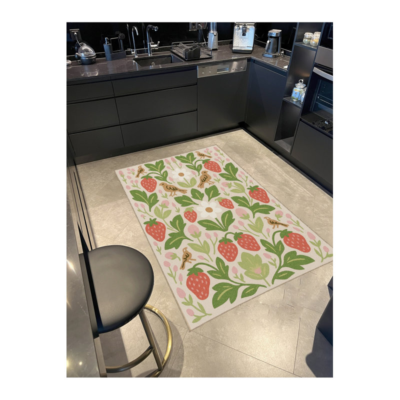 Tapis beige tissé traditionnel Mosso, 4'11" x 9'10"