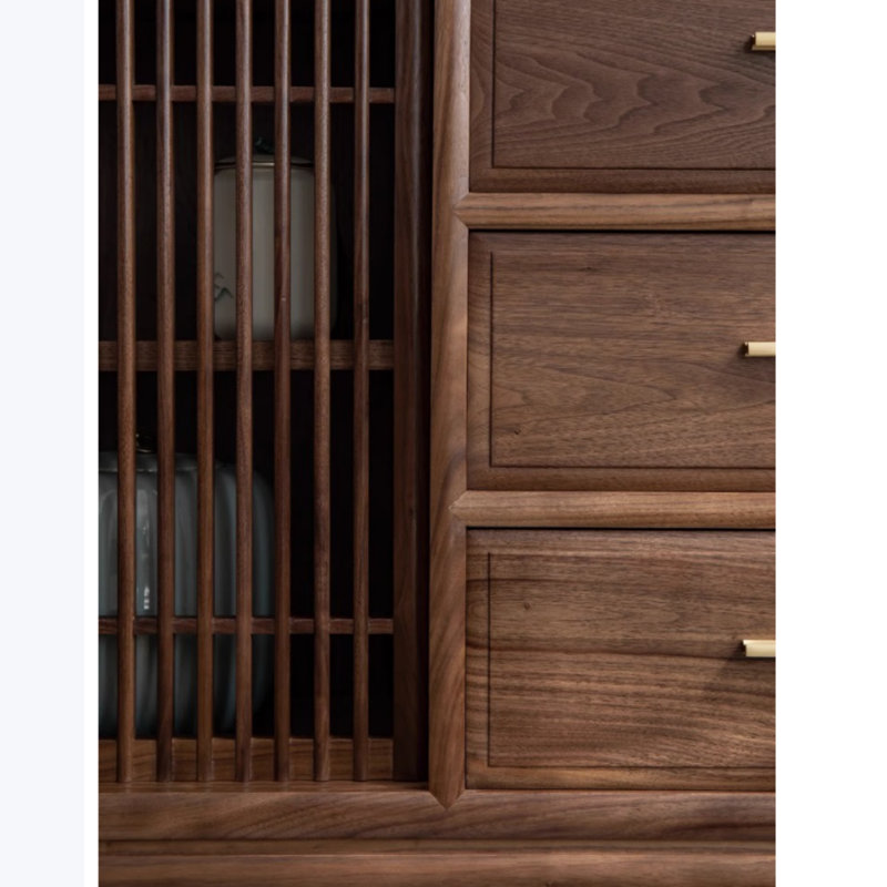Buffet de cuisine en bois massif Retro
