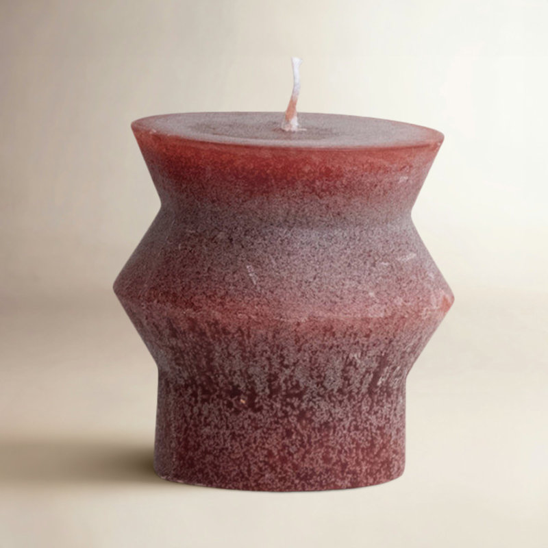 Unscented Totem Pillar Candle, Light Purple