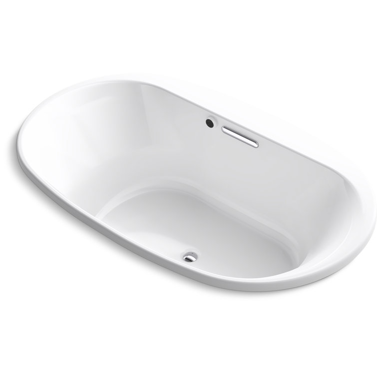 Underscore Oval71-1/2-In X 41-1/2-In Drop-In Bath With Bask Heated Surface