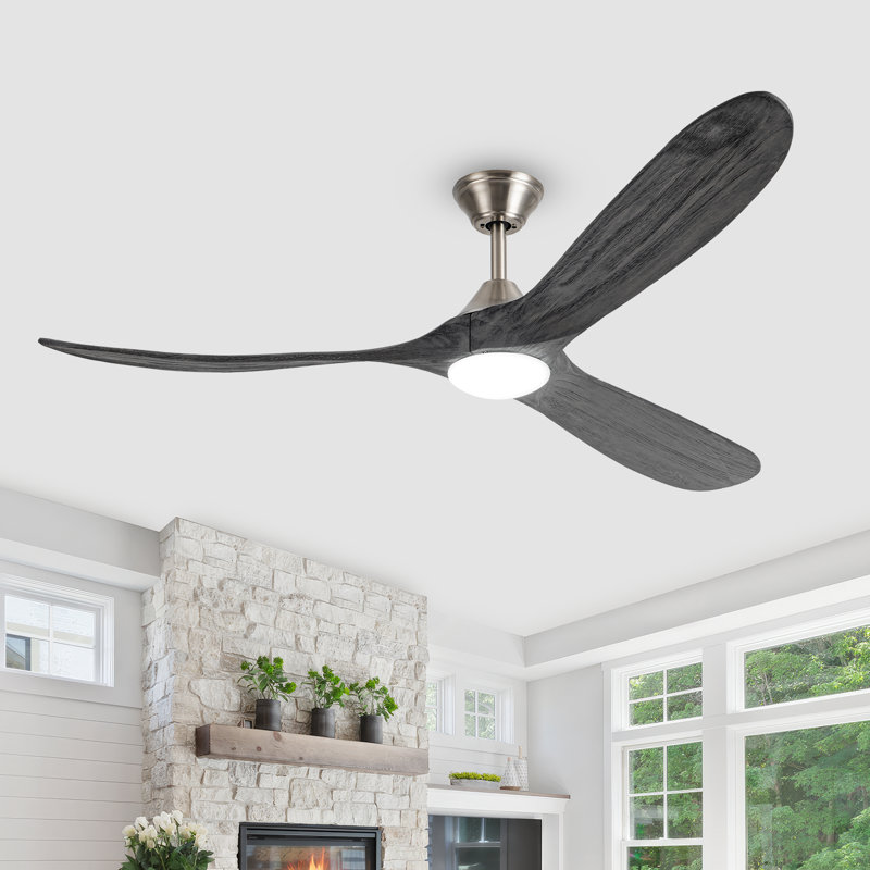 Christela Netrapal Ceiling Fan with LED Lights, 60"