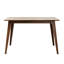 Ensemble de table de salle à manger 5 pièces avec une structure en bois massif et 4 chaises rembourrées pour la salle à manger