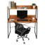 Bureau en bois massif avec huche Pamphilos