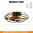 20.4" Bloneva Farmhouse Caged Ceiling Fan with Light Kit and Remote Control Included-1670758969