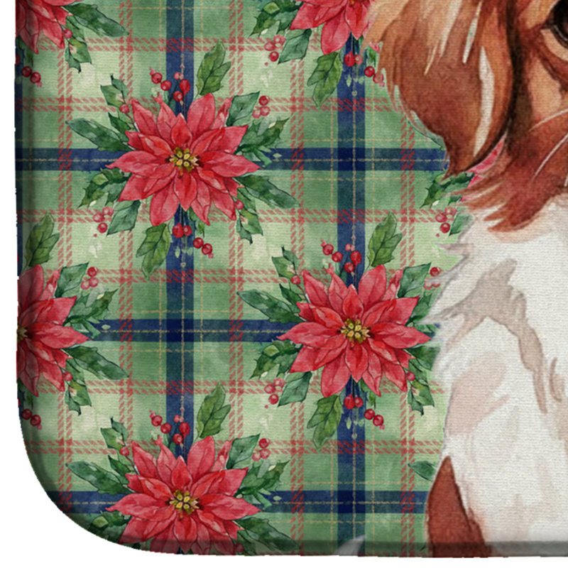 Tapis à vaisselle rouge et blanc
