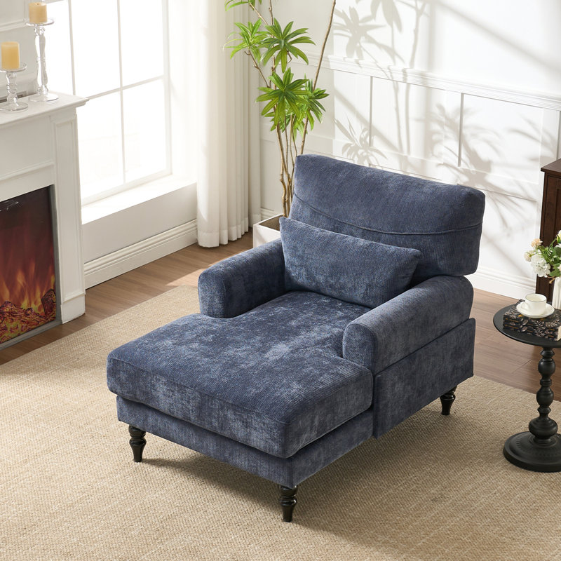 Chaise longue moderne, Bleu